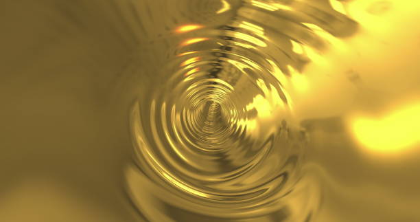 istock Flight deep into the golden tunnel. Background 1397757051