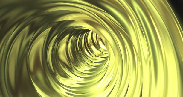 istock Flight deep into the golden tunnel. Background 1397757065