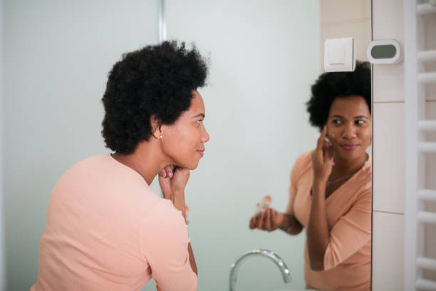 istock Middle aged woman in the bathroom 1397757565