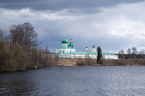 Trinity part of the Alexander-Svirsky monastery. Staraya Sloboda village, Leningrade region, Russia
