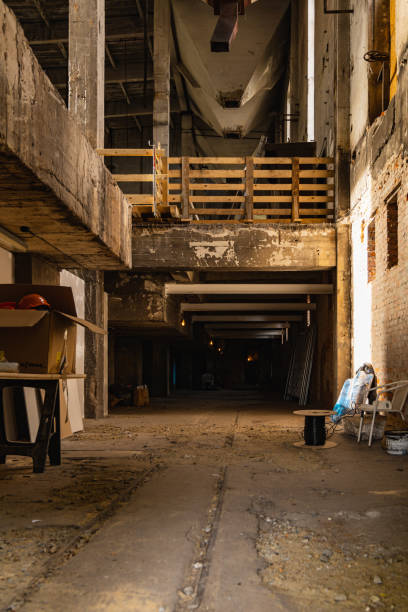 istock Constructions and interiors of old boiler building 1397758775