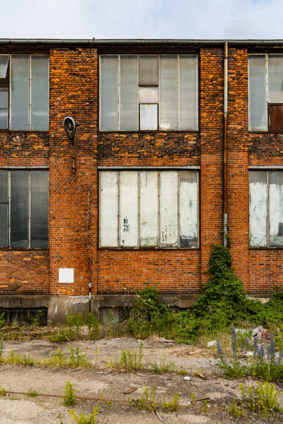 istock Outdoor view to square and old construction on old boiler building 1397758934