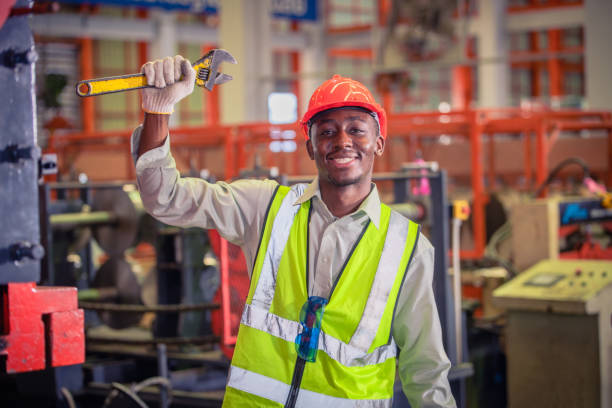 istock American worker working in factory,African american black man are operator control machine factory industrial 1397761278