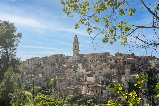 Views of Bocairent on a sunny day, in Valencia (Spain).