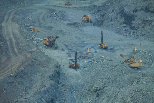 istock The process of iron ore mining in an open pit. 1397763170