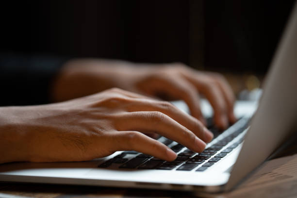 istock professional business person typing on computer laptop desk at office, using keyboard technology for working on online workplace communication job 1397764308