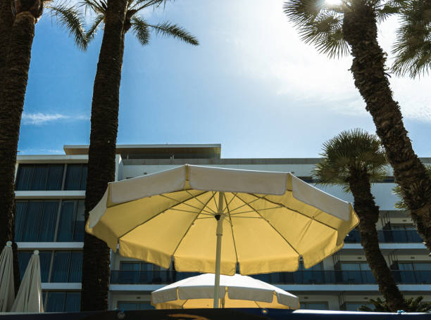 istock umbrella in the hotel holidays concept 1397767425