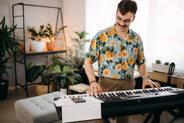 istock Passionate artist creating new music 1397767936