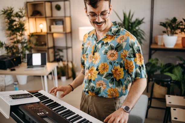 istock Passionate artist creating new music 1397768261