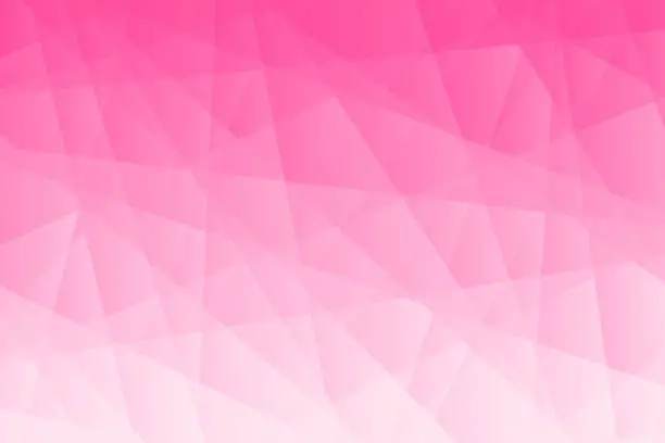 Vector illustration of Abstract geometric background - Polygonal mosaic with Pink gradient