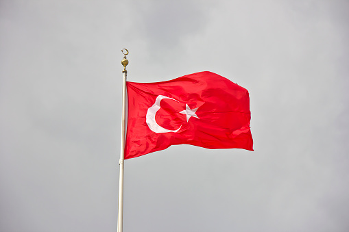 Turkish Flag at anıt kabir