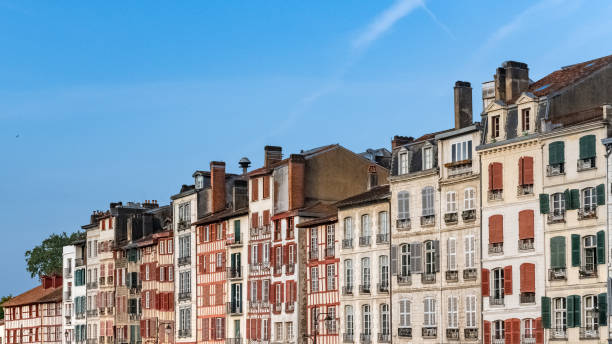 istock Bayonne in the pays Basque, typical facades 1397780239
