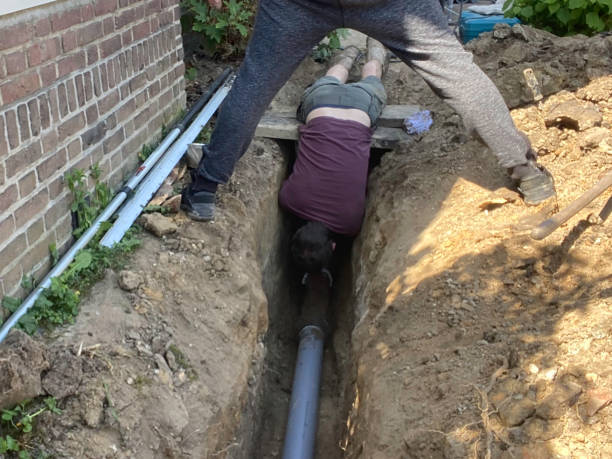 istock Restoring the outdoor sewer 1397783880