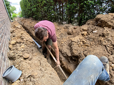 Restoring the complete outdoor home sewer