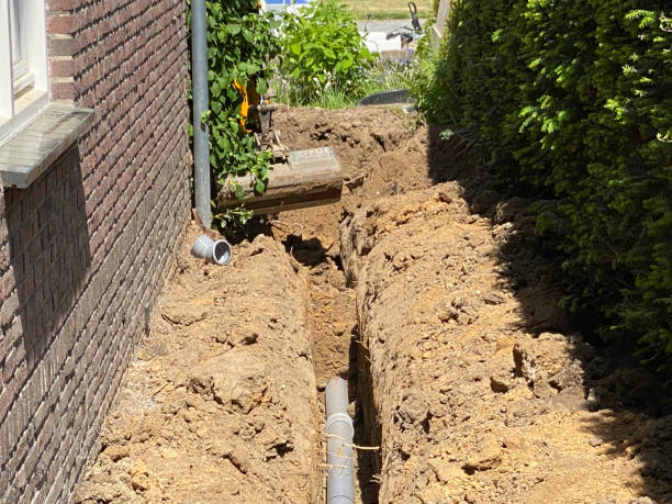 istock Restoring the outdoor sewer pipes 1397784036