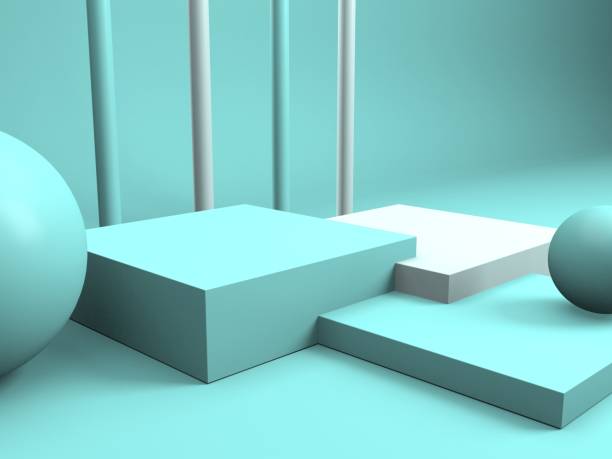 istock Abstract scene podium mockup. Award ceremony concept 1397787197