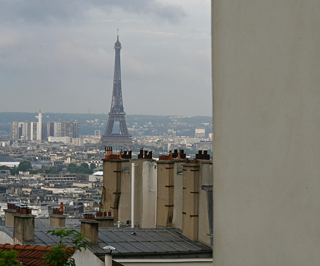 Paris from the high vantage point of Montmartre looking towards