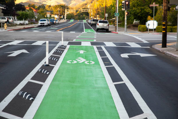 istock Bike Lane 1397789963