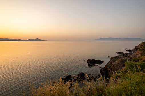 Beautiful Sunrise - Dawn Landscape Over Aegean Sea