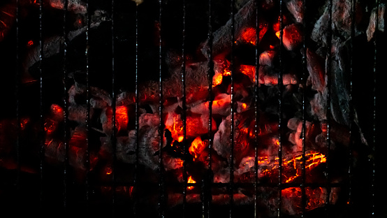 Grill charcoal background