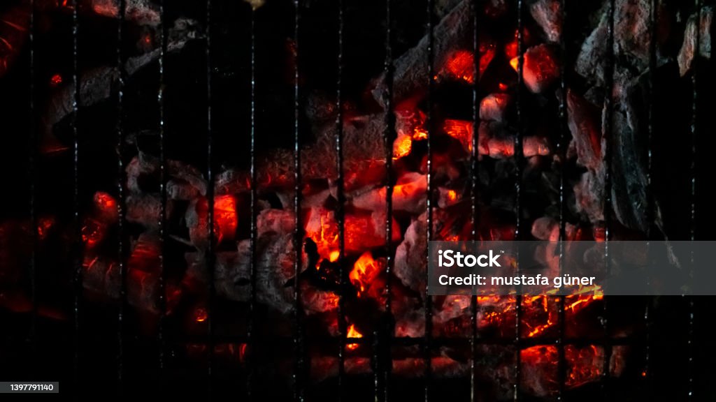 Grill charcoal background Barbecue Grill Stock Photo