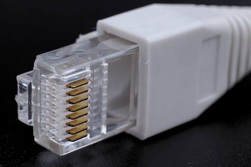 Multi plug power adapter isolated on white.