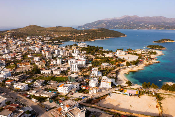 istock High angle view of Ksamil, Albania 1397797625