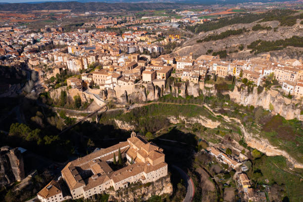 istock Drone photo of Spanish city Cuenca 1397797643