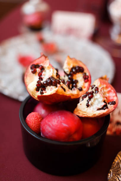 istock Pomegranate slices on the wedding table 1397802827