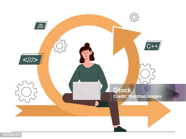 Agile Computer Language Agile Software Development Stock Illustration - Download Image Now ...