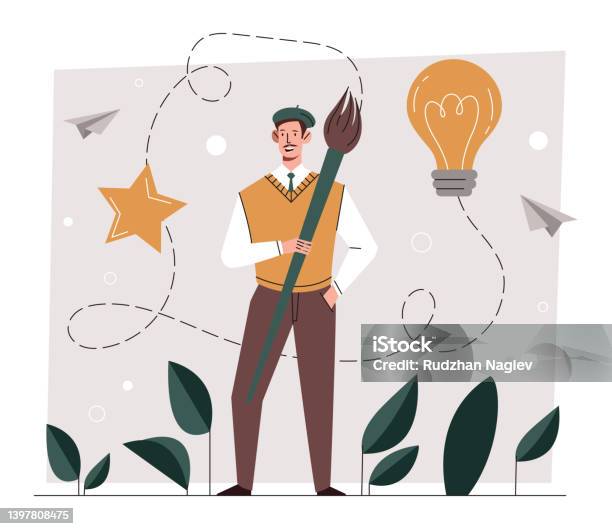 Creative Character Image Creative Character Concept Stock Illustration - Download Image Now ...