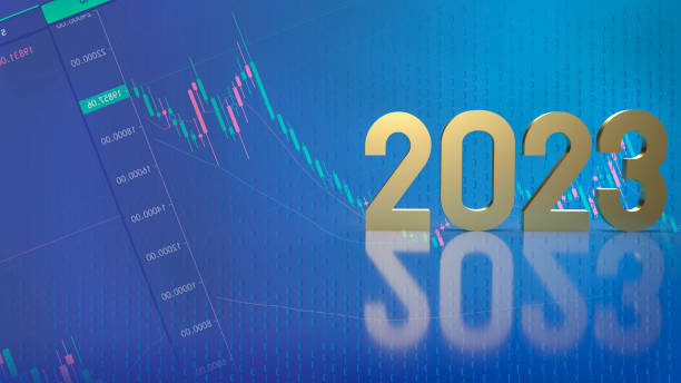 istock number 2023 gold on business background 3d rendering 1397808504