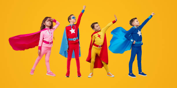 istock Little superheroes preparing to fly away 1397808935