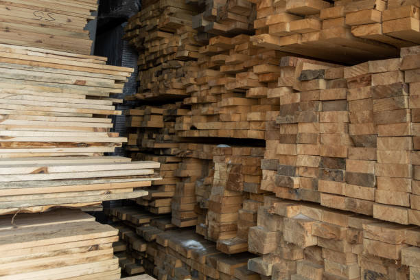 istock wooden boards storage under a canopy with snow and metled ice on the floor 1397809013