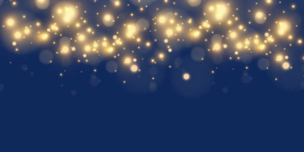 istock Sparkling magical dust particles.The dust sparks and golden stars shine with special light. 1397809349