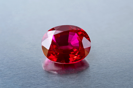 Pink diamond (4 positions). Isolated on white. 3D render.