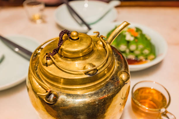 A pot of tea, tea, pre-dinner tea, pear soup
