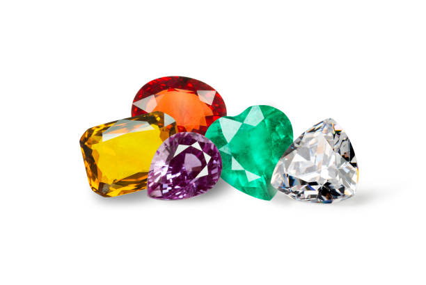 istock Natural Sapphire gemstone, Jewel or gems on white background 1397833713