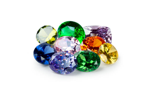 istock Natural Sapphire gemstone, Jewel or gems on white background 1397833715