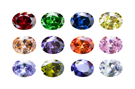 Gemstone, Precious Gem, Jewelry, Diamond - Gemstone, White Background