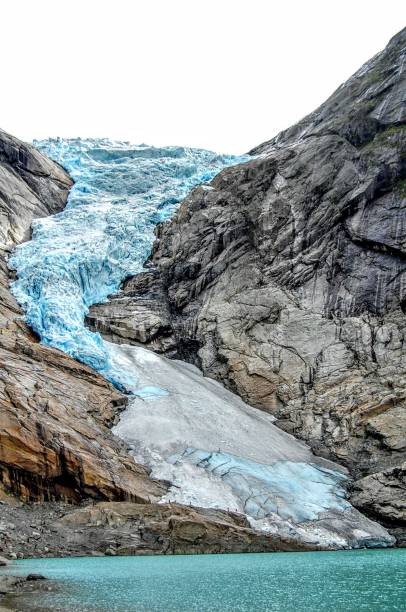 Briksdalsbreen is one of the most accessible and well-known arms of the Jostedalsbreen glacier. Briksdalsbreen is located in Stryn municipality in Vestland county, Norway. stock photo