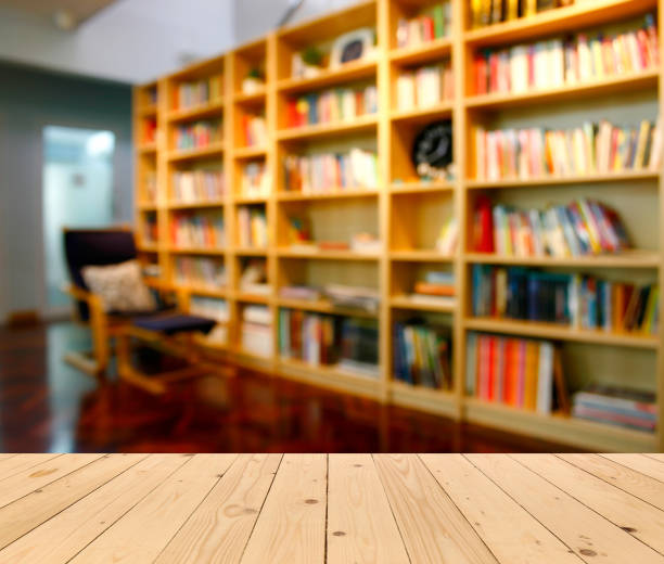 istock Blurred books on the shelf in public library. Blurred effect 1397840639