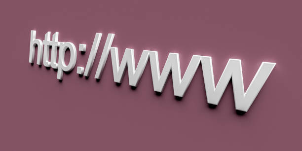http www internet web address in search bar of browser. 3d rendering