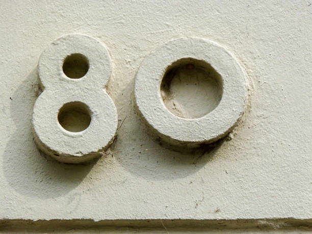 istock Painted home number on a wall 1397847361