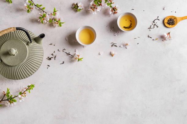 istock Green Tea and Cherry Blossom 1397851304