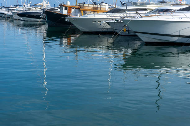 istock PANORAMIC VIEW OF YACHTS IN MARBELLA 1397851474