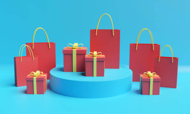 istock Shopping pedestal image 3DCG illustration 1397855452