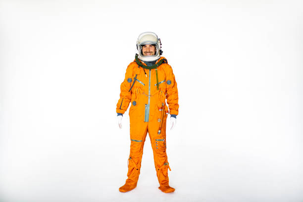 Young Man In Space Suit Studio Portrait