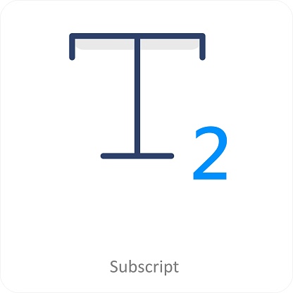 Picture For Subscript Subscript Stock Illustration - Download Image Now - Concepts, Concepts ...