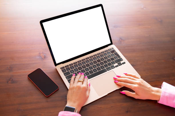 istock Screen mockup of laptop computer 1397857903